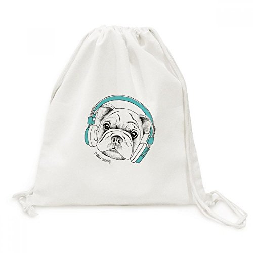 Sac cordon en toile imprimé vitality dog sounds résistant