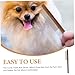 MERRYHAPY Stainless Steel Teeth Wooden Comb for Pet Grooming Ergonomic Dematting Comb for Cats and Dogs Reduces Shedding and Tangles Durable and Comfortable Handle