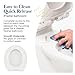 Round Toilet Seat BR620-00 White, Soft Close, Stain-Resistant and Easy to Clean, Fits All Toilet Brands; Premium Series by Bath Royale