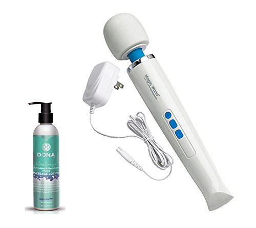 New Magic Wand Rechargeable Cordless Wand Massager Kit Includes Massaging Lotion 8oz