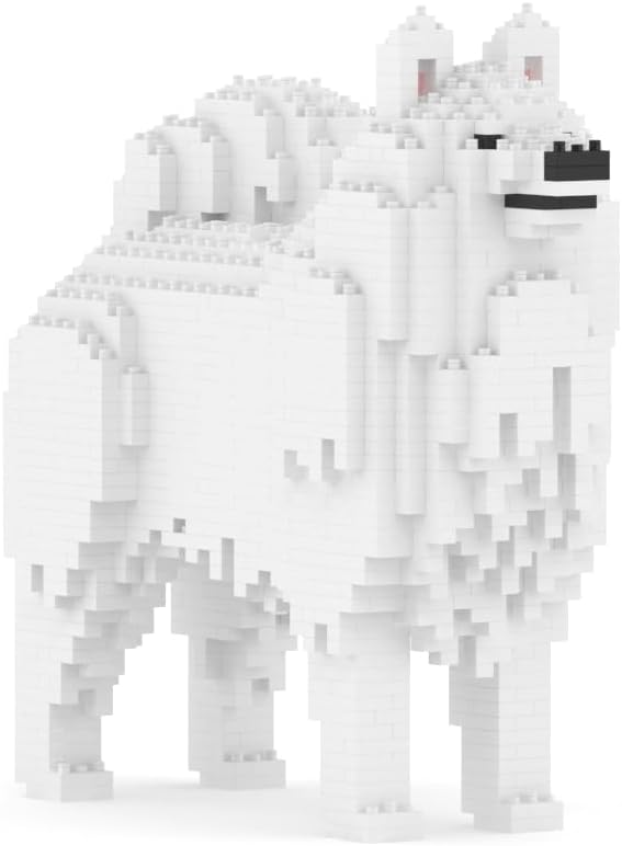 JEKCA Samoyed 01S | Dog Plastic Building Blocks | Age 14+