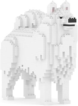 JEKCA Samoyed 01S | Dog Plastic Building Blocks | Age 14+
