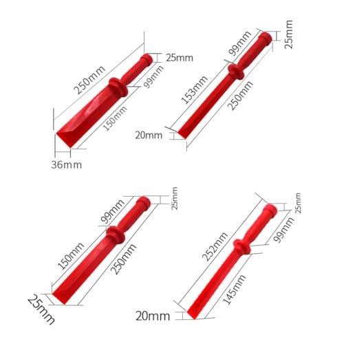 Kunststoff Schaber Satz, Klebegewichte Schaber Set, Klebegewicht Entferner Satz, Kunststoffschaber Dichtungsentferner, Entferner für Reifen Wuchtgewichte, Universal Nylon Kunststoff Meißel Set