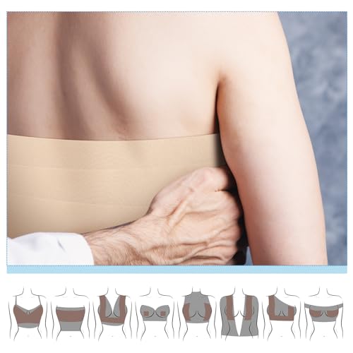 Image of Aurelema 2 Rolls FTM Trans Binder for Chest Binding Adhesive Chest Tape Flat Invisible for Breast Lift Shaping