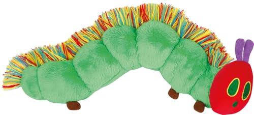 small Foot Raupe Nimmersatt Kuscheltier 28 cm, weiches Stofftier aus dem Eric Carle Kinderbuch, Baby Spielzeug ab 1 Jahr, Schmusetier für Kleinkinder, 12788
