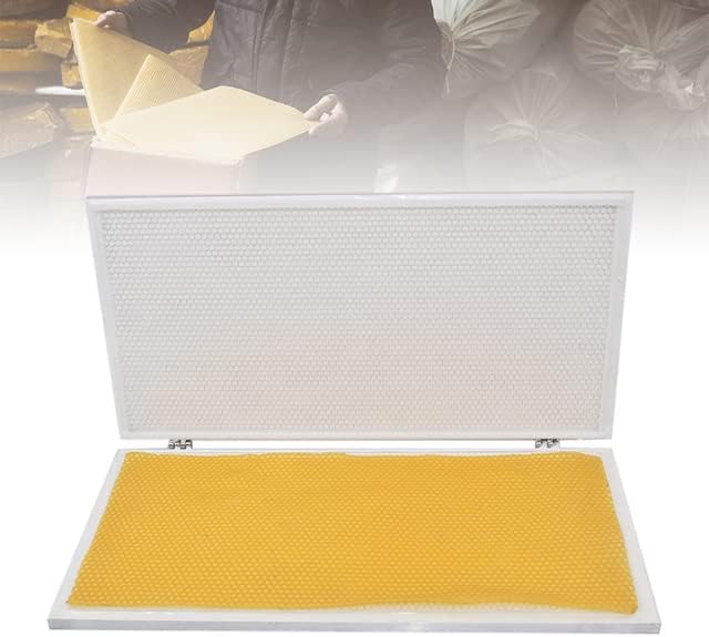 Home - Beeswax Foundation Sheet Mold Machine Printer Cell Size 5.4MM or 4.9MM Optional Full Aluminum Silicone Beeswax Embossing Mold (415MMx195MM 4.9MM)