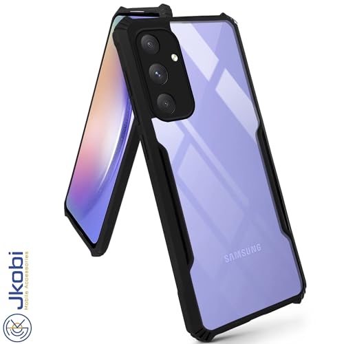 Image of Jkobi Back Case Cover for Samsung Galaxy A54 5G (Shockproof with Polycarbonate Clear Panel | Professional Black)
