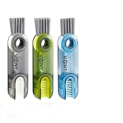 Image of VONT 3 in 1 Bottle Lid Gap Cleaning Brush, Tiny Bottle Cup Lid Straw Cleaner Tools Multi-Functional Crevice Cleaning Brush (Multy, 1)