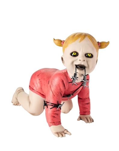 Spirit Halloween Barbara Wire Zombie Baby | Halloween Dcor | Horror Dcor | Horror Baby
