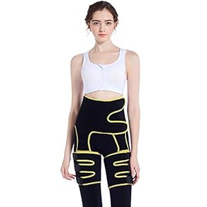 Bakerdani 3-in-1 Waist Trainer Thigh Trimmer Butt Lifter Slimming Body Shaper Waist Cincher