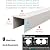 DRemdo Pipe Covers for Outside Inside, U Shape Panel Lineset Cover/Heavy Duty Conduit Raceway Sheild Enclosure for Coarse Pipes Cords, Wide 10 15 20 25 cm Pipework Concealer (Color : B, Size : W15c