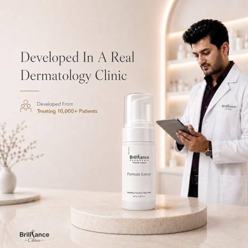 Image of Brilliance Foaming Face Wash 100ml with 1% Salicylic Acid, Ceramide & Vit C