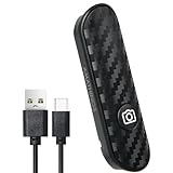 AMATHINGS 1 Stück Bluetooth-Fernauslöser, Carbonfaser-Design, Selbstauslöser Handy, Wireless Fernbedienung Wiederaufladbare Kamera FB für iOS- & Android-Smartphones, Kompakt und Tragbar USB Typ-C