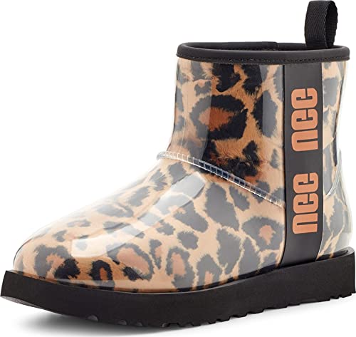 UGG Women's Classic Clear Mini Fashion Boot, Panther Butterscotch, 5