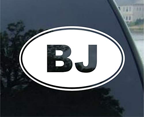 BJ Sticker Blowjob Love Head Suck Knees Funny Car Decal - Die Cut Vinyl Decal for Windows, Cars, Trucks, Tool Boxes, laptops, MacBook - virtually Any Hard, Smooth Surface