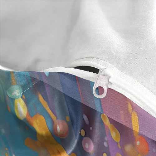 Funda de edredón de microfibra con cremallera King y dos fundas de almohada 8