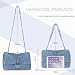 Imagen de LHHMZ Bolso de hombro de mezclilla para mujer Bolso bandolera de lona retro Bolso Casual Jean Bolso bandolera de viaje