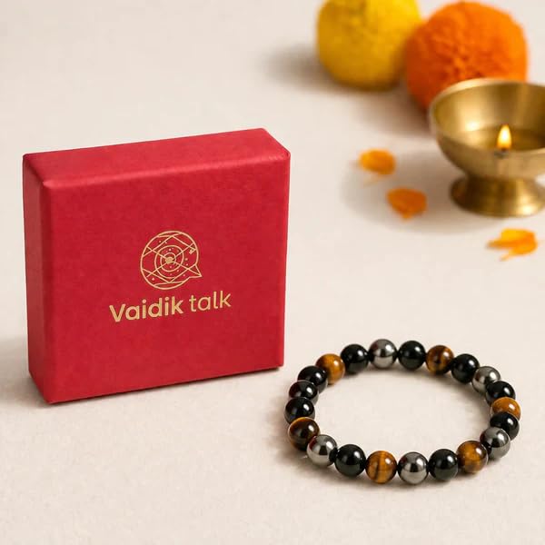 Image of Beaded Bracelet for Men & Women | Stretchable Handmade Prayer Meditation Yoga Wrist Bracelet | Stylish Everyday Wear | Free Size