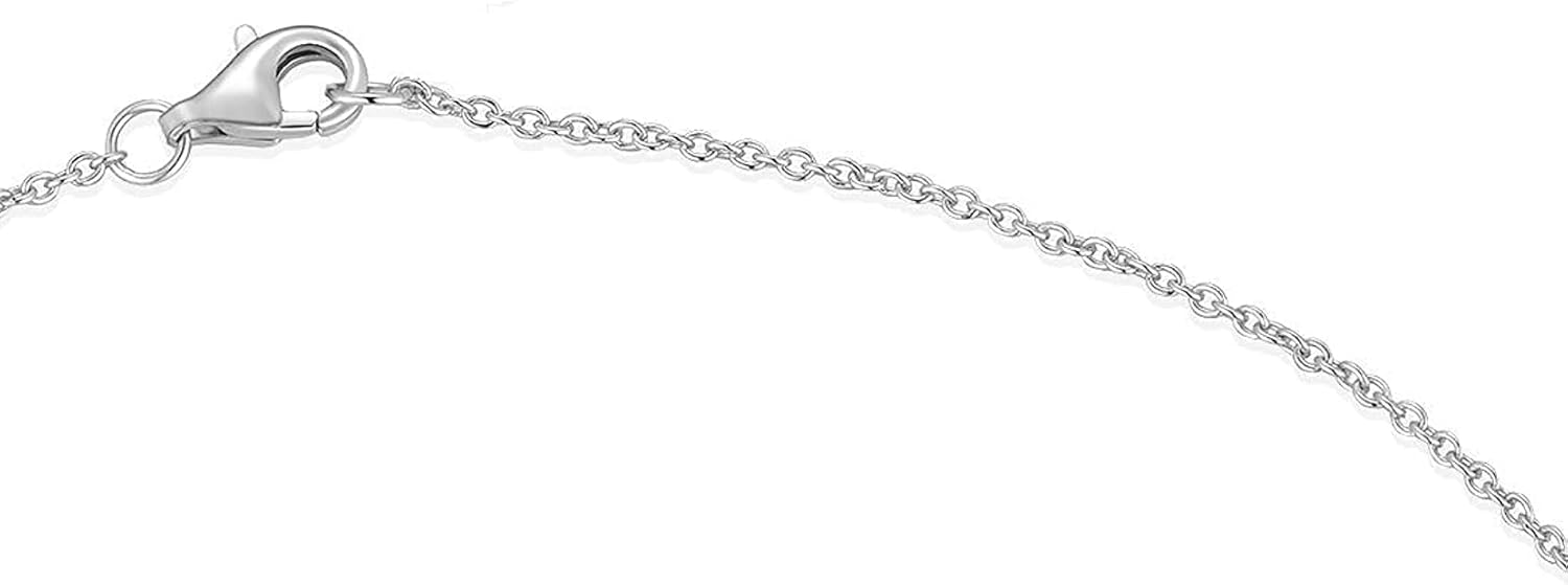 Carleen White Gold Plated Solid Sterling Silver Large Mens Classic Cross Pendant Necklace Faithful Jewelry Gifts For Mens Boys Son, 24 Inch Rolo Chain Lobster Clasp - Image 9