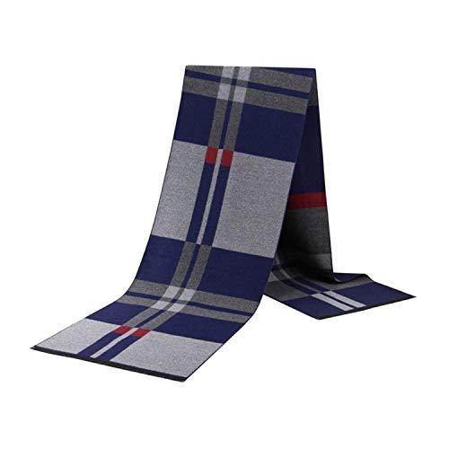 TiandaoMXL Men Scarves Winter Warm Acrylic Plaid Scarf Male Scarves Soft (Color : 23, Size : One Size)