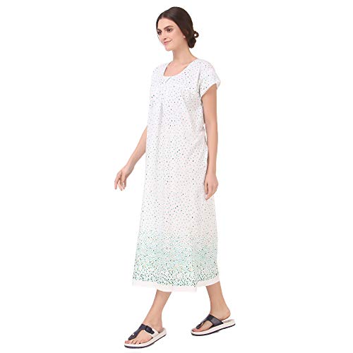 CIERGE Women's Cotton printed Ankle Length Nighty (Free Size; Pack of 2) Multicolour - Image 3