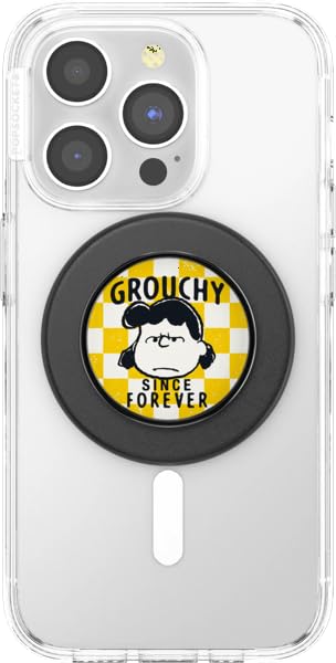 PopSockets Agarre de teléfono para MagSafe, Soporte magnético, Grouchy Lucy