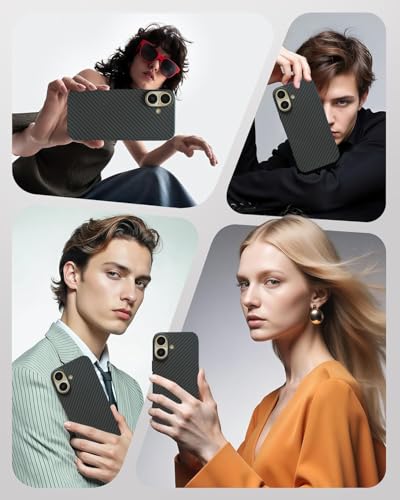 Coque rigide en carbone pour iPhone 17 évitant les rayures et les chocs - 5