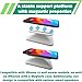Sintron Adjustable Magnetic Stand Mount for Shᴏw 8 3rd gen, Smart Display Stand Holder with 360 Degree Rotation, Swivel & Tilt Function, Anti-Slip Base - White Compatible with iPhone 12 & newer models