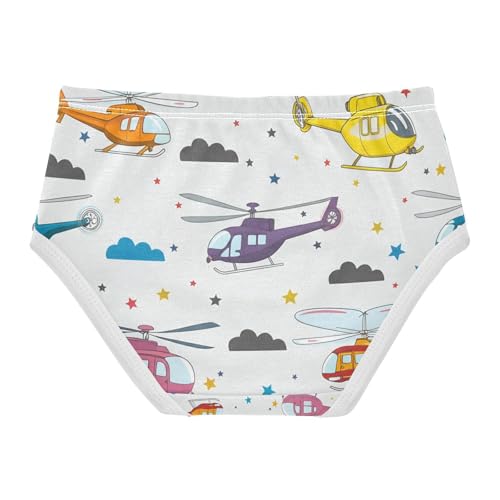 Colorful Helicopters Toddler Girls's Underwear 2T 202c12122