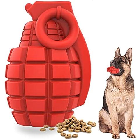 Eilin Grenade Chew Dog Toys Red Cute Pet Toys Stuffed Puppy for Small Medium Big Dog and Aggressive Pets Cover