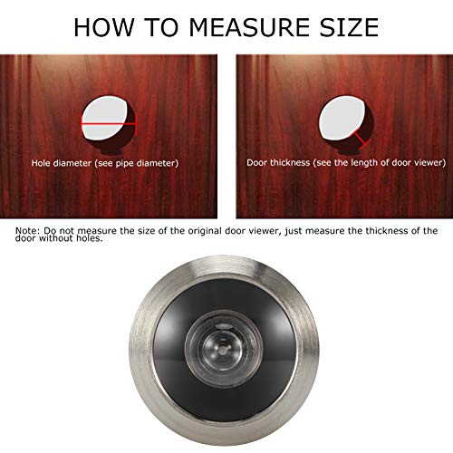 Alvinlite Door Viewer, Safety Door Viewer For Narrow Panel Doors, 4Pcs Copper 220-Degree Door Viewer With Heavy Duty Privacy Cover(A) #TOP4