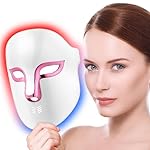 FSA Eligible LED Face Mask Light Therapy,Red Blue Light Therapy for Face Wrinkles Acne Reduction,Rechargeable Home Beauty LED Mask with 4 Color