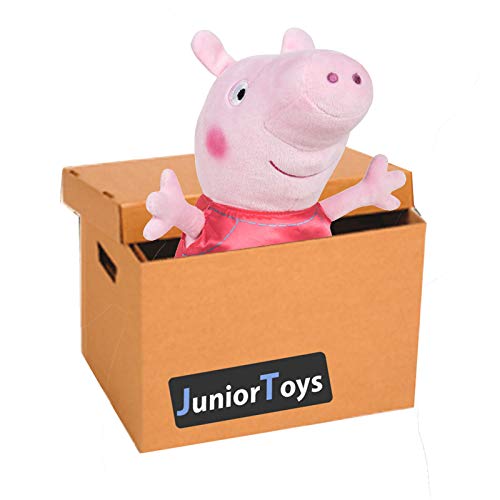 JuniorToys Peppa Pig Mystery Paket mit 10 Artikeln inklusive Plüschfigur Cover