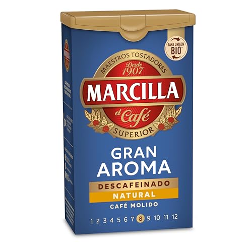 Marcilla Café Molido Gran Aroma Descafeinado Natural | 200 g