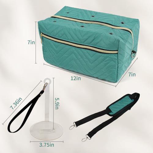 Image of Yarn Storage Bags Crochet Bag Organizer Wrist Yarn Holder for Crochet Accessories