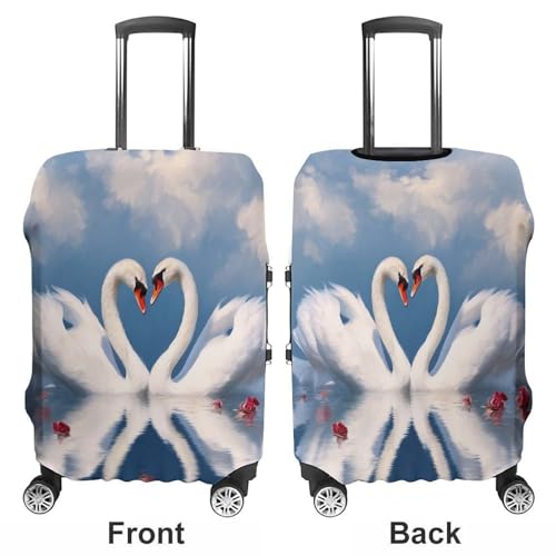 Luggage Cover Elastic Suitcase Cover Protector Washable Travel Baggage Covers Valentine's Day Couple Luggage Covers Carry On Luggage Protector Anti-scratch 19-32 Inch XL3