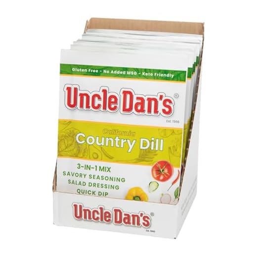 Uncle Dan's California Country Dill | Singles Case – 12 Count (Pack of 1)