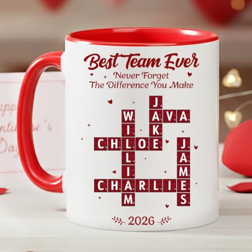 Best Team Ever Custom Crossword Mug