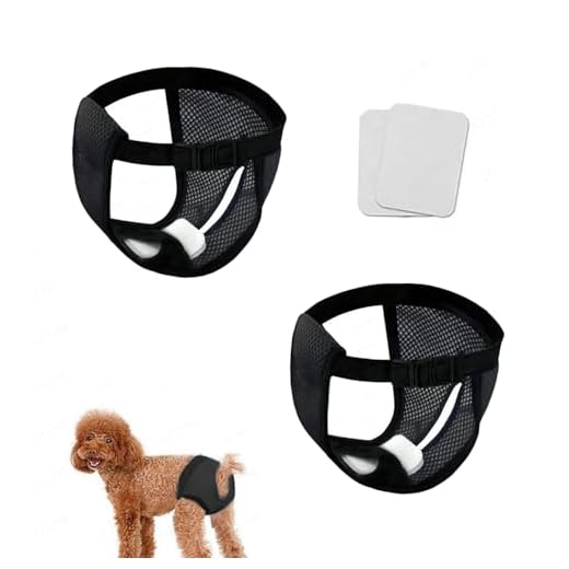 Sozakka 2 Braga Perro Celo Hembra Higienicas Braga para Celo Perras Bragas Perras Menstruales Braguitas Perro Celo Hembra Pañales para Perros Hembra Braquitas Higienicas para Perras+6 Toalla higiénica