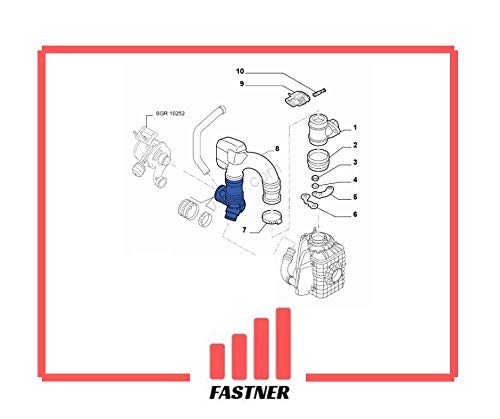 Compatible con Alfa Romeo/Lancia 156 1.9 JTD 8V (1997-2005), Lybra 1.9 JTD (1999-2005) Tubo Manguito para Intercooler Aire Turbo 46780471, 60672266