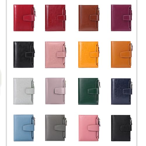 Small Wallet Women RFID Blocking Soft Leather Compact Card Holder Wallet for Women (20)3