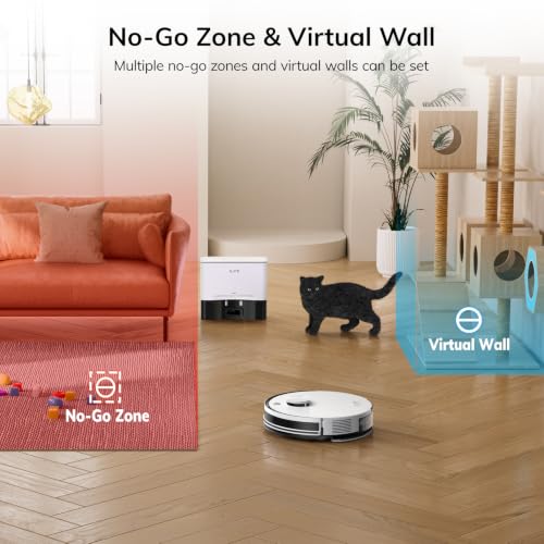Image of ILIFE A30 Pro Robot Vacuum and Mop,10000Pa Max Suction | 60 Days Self Emptying, LiDAR Navigation, 150 Min Max, App, Remote & Voice Control, Ideal for Hard Floors, Carpet & Pet Hair