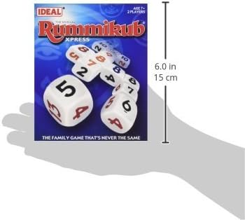 IDEAL | Rummikub XPRESS: The classic game of Rummikub, with DICE | Family Strategy Games | Dice Games | For 2-4 Players | Ages 7+