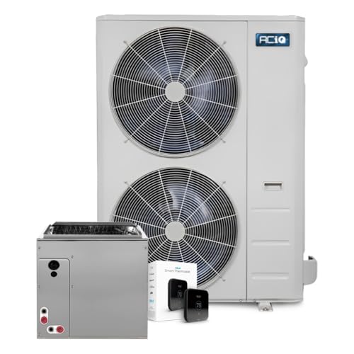 ACiQ 4 Tons 15.5 SEER2 High Efficiency Central Air Conditioner Condenser with 24.5" Multi-Positional Evaporator Cased Coil & Thermostat Only - R410A Two Stage | 48000 BTU System ACiQ 4 Tons 15.5 SEER2 High Efficiency Central Air Conditioner Condenser with 24.5" Multi-Positional Evaporator Cased Coil & Thermostat Only - R410A Two Stage | 48000 BTU System