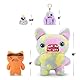 Fuggler-Hairy Fuggs 9-Series 1-Plush 2PK(Old Tooth - Moustache - Grey and Munch Munch - Mono - Orange)