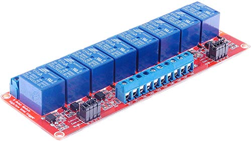LIVISN DC 12V 8-Channel Relay Module High Low Level Trigger with Optocoupler Isolation Load DC 30V AC 250V 10A for PLC Automation Equipment Control Industrial Control Arduino (24V 2 CH)