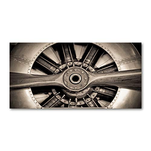 Crédence de cuisine 120x60cm en verre motif avion pour passionnés d'aéronautique