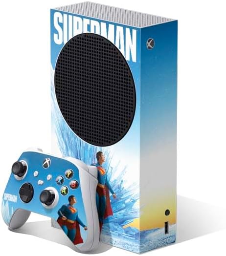 Skinit Decal Gaming Skin Compatible with Xbox Series S Bundle - Officially Licensed Superman 2025 Superman & Krypto Watch The Earth Design