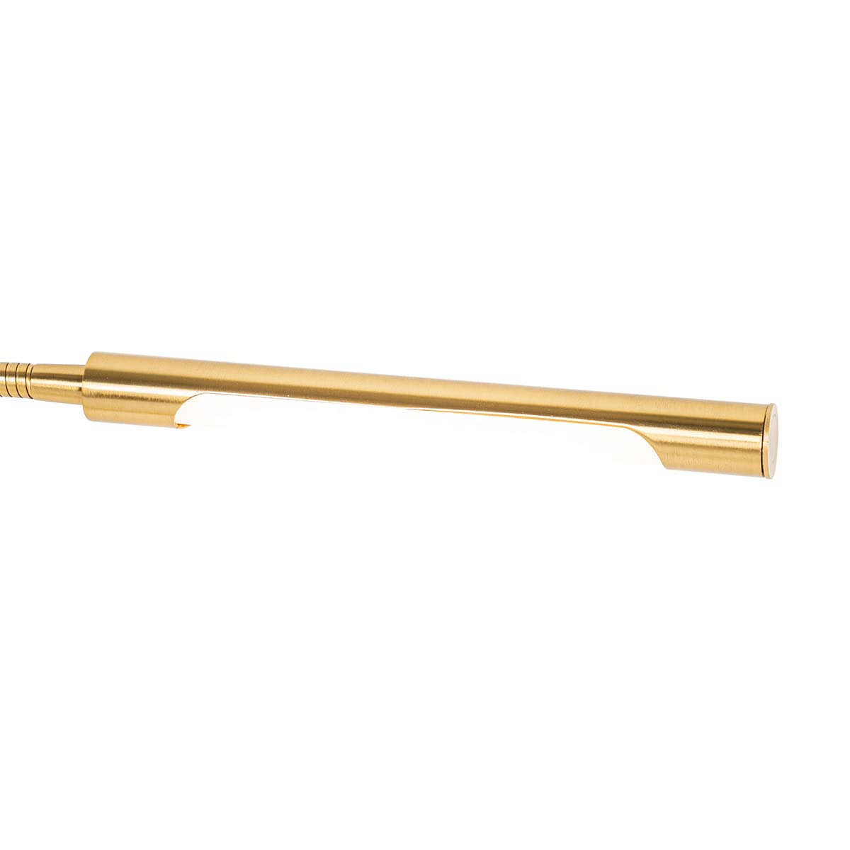 Qazqa led Modern, Minimalistisch Klemmleuchte - Lionard - Gold, inkl. 6.5W integrierter LED, 2700K, warmweiß, dimmbar, 45.5cm,