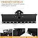 YINTATECH ATV Scraper Blade Implement, Tow Behind Grader Blade with 2inch Hitch Receiver, 5 Adjustable Angles, Fits for ATV UTV Implement Lift and Lawn Garden Tractors Grading Blade Attachment